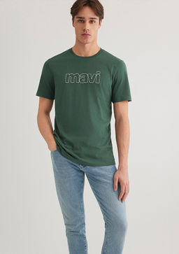 Mavi Logo Bask?l? Yesil Tisort фото 2
