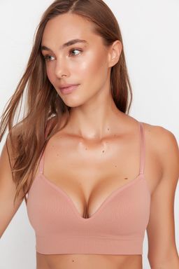 TRENDYOLMILLA Siyah Seamless/Dikissiz Ip Ask?l? Dolgusuz Balensiz Kapl? Bralette Orme Sutyen THMAW22SU0043  фото 14