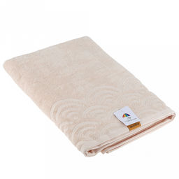 Полотенце махровое "Волна" 80х160см, хлопок 100%, светло-персиковый (Китай)