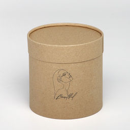 Набор шляпных коробок из крафта 2 в 1 Beautiful, 12 х 12, 15 х 15 см - Дарите счастье фото 4