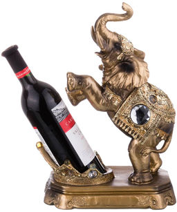 ПОДСТАВКА ПОД БУТЫЛКУ СЛОН 27*15 СМ. ВЫСОТА=38 СМ. - Lefard фото 3