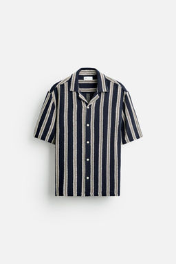STRIPED TEXTURED SHIRT - Zara фото 6