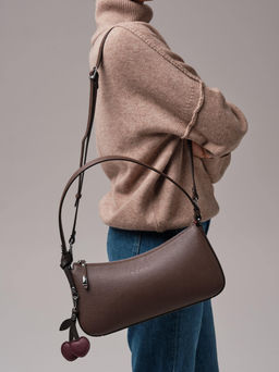 Сумка багет кросс-боди Azaro 31200 коричневый торф