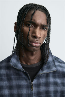CHECK ZIP-UP SHIRT - Zara фото 6
