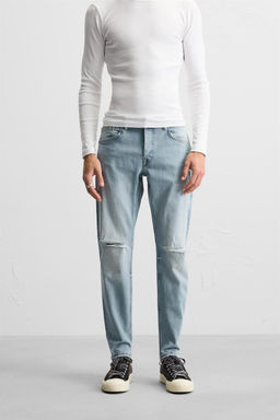 RIPPED SKINNY FIT JEANS - Zara фото 2