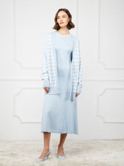 Кардиган женский ZZ-02002 l.blue/white - Eleganzza фото 6