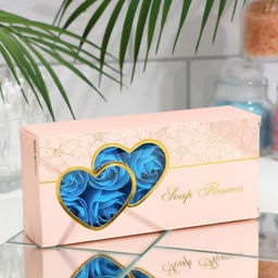 Мыльные розы, синие, набор 10 шт.