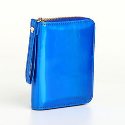 Кошелёк на молнии «Глянец», синий