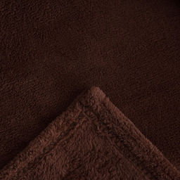 Плед «Этель», 180×200 см, корал-флис, коричневый