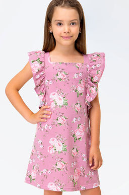 Летнее хлопковое платье для девочки Happy Fox