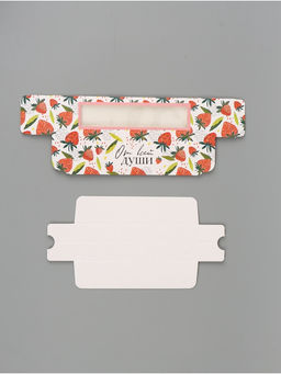 Цена за 5 шт. Коробка подарочная с окном «От всей души», 18×5.5×5.5 см, самосборная