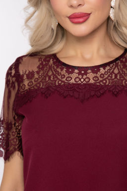Платье "Кружевная страсть" (бордо) П7987