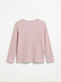 ?izgili Bisiklet Yaka K?z ?ocuk Ti??rt