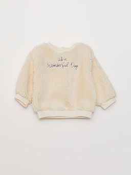 Bisiklet Yaka Uzun Kollu Nak?? Detayl? K?z Bebek Sweatshirt ve Tayt 2li Tak?m - Waikiki фото 2