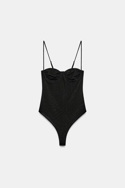 BODY TUL FRUNCES / Negro - Zara фото 7