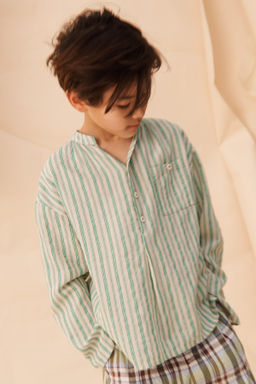 CAMISA RAYAS BOLSILLO LIMITED EDITION / Raya verde - Zara фото 4