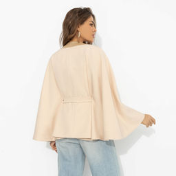 Жакет‑кейп на подкладе, Яркий эффект (с поясом) - Charutti фото 5