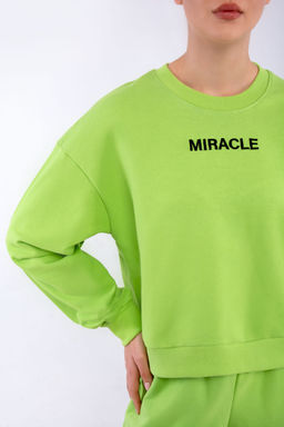 Арт. 2535 Костюм женский с шортами 42-48 (4 шт) Цвет:салатовый - Калинка фото 4