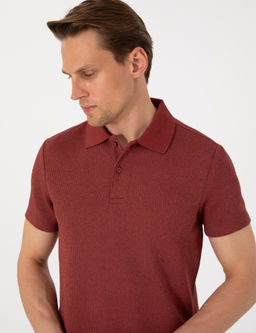 Nar Slim Fit _rme Dokulu Polo Yaka Ti__rt - Pierre cardin фото 2