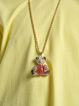 Подвеска Мишка в стразах PR1323