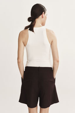 Pantal?n corto sastre en mezcla de lino - H&m фото 7