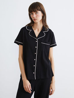 G?mlek Yaka Kad?n Pijama Tak?m?