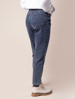 VILATTE / Джинсы mom-fit на ФЛИСЕ с эластаном  фото 10