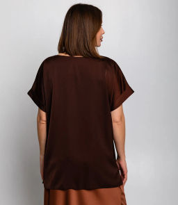 Блуза #ОБШ2830, шоколадный - Dommod фото 3