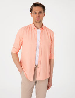 Mercan Oxford Slim Fit Kolay _t_lenebilir G_mlek