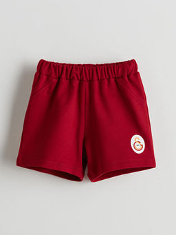 Beli Lastikli Galatasaray Bask?l? Erkek Bebek ?ort