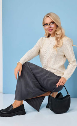 Джемпер F422-1518 milk - Fine joyce фото 9