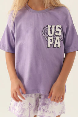 Сиреневый пижамный комплект для девочки - U.s. polo assn фото 10