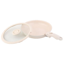 Набор посуды для приготовления со съемной ручкой smart ceramic, 7 предметов, цвета топленого молокатермо