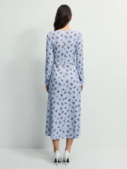 Платье миди с цветочным принтом / Zarina  фото 5