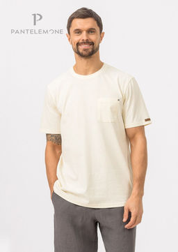 Домашний мужской комплект, (футболка 100% хлопок, шорты 100% ЛЁН), тм - Pantelemone фото 3