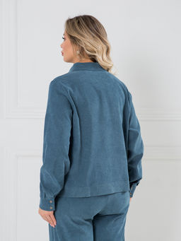 Жакет 1331-1 серо-голубой