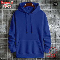 Толстовка из двунитки с капюшоном