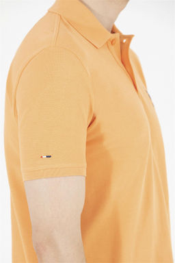 U. S. Polo Assn Мужская оранжевая базовая футболка с воротником-поло - U.s. polo assn фото 14