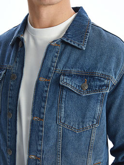 Standart Kal?p Erkek Jean Ceket