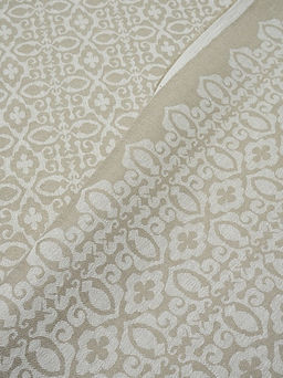 Полульняной жаккард Сьюзен цв.суровый, ш.1.6м, лен-56%, хлопок-44%, 210гр/м.кв - Купава фото 3