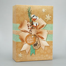 Цена за 2 шт. Коробка подарочная новогодняя складная «С Новым годом», 16×23×7.5 см