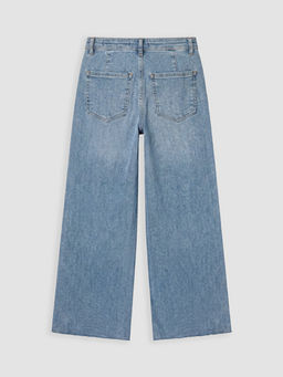 Y?ksek Bel Wideleg Fit Kad?n Jean Pantolon
