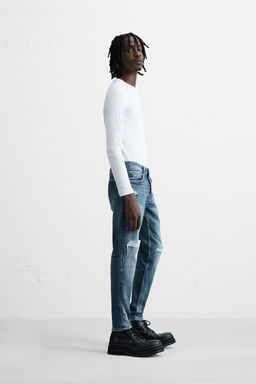 RIPPED SKINNY FIT JEANS - Zara фото 4