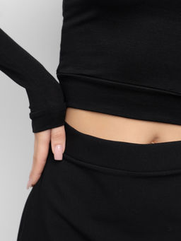 Кроп-топ с регулируемыми завязками  жен.арт.1128-1,черный - Binita фото 8