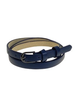 Ремень женский из искусственной кожи, цвет тёмно синий