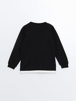 Bisiklet Yaka Erkek Bebek Sweatshirt - Waikiki фото 3