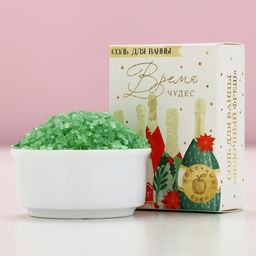 Цена за 2 шт. Соль для ванны «Время чудес»,100 г, аромат яблока, Чистое счастье