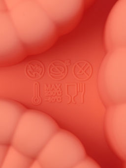 Форма для выпечки Доляна Савоярди, силикон, 3 ячейки, 22?19?4 см, персиковая  фото 6