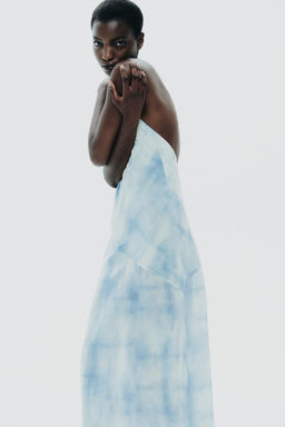 HALTER TIE-DYE DRESS - Zara фото 6