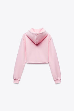 CROPPED INTERLOCK SWEATSHIRT - Zara фото 3